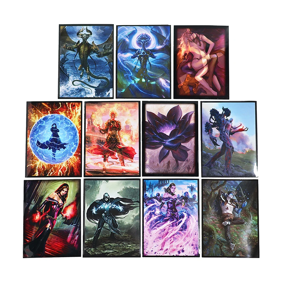 60PCS/BAG Anime Sleeves Magic Board Game Cards Protector TCG Card Protective Case Card Cover Card Sleeves (66*91mm) for MGT/PKM