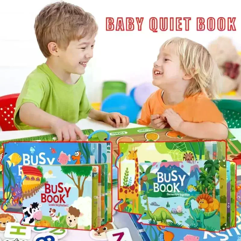 

Магнитная наклейка, занятая книга для детей, просветительская книга, игрушки Монтессори, книги для малышей
