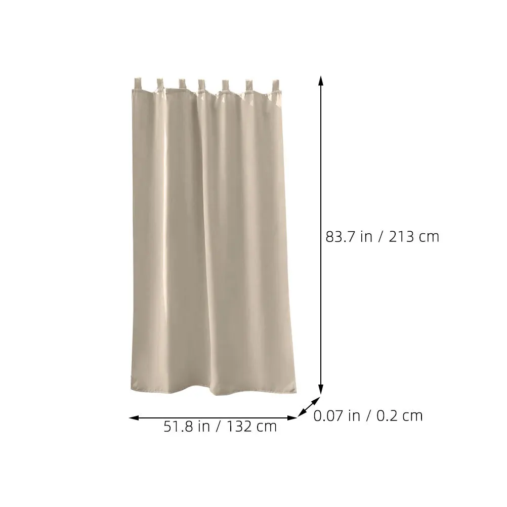 Polyester Curtains Semi Sheer Light Blocking for Living Room Bedroom Patio Soft Elegant Decorative Home Accessories