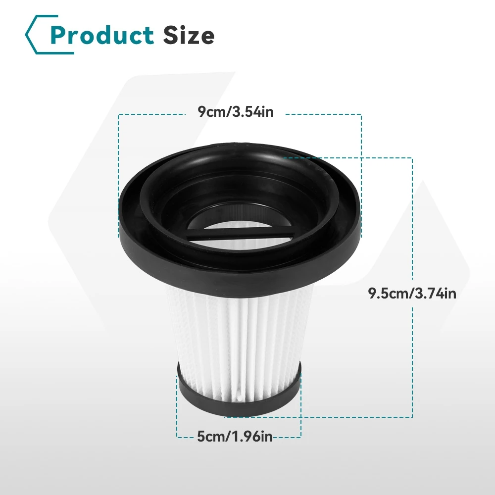 1/2 قطعة فلتر مكنسة كهربائية لاسلكية للمنزل الكهربائية أدوات كهربائية للتنظيف خراطيش فلتر نظافة قابلة للغسل