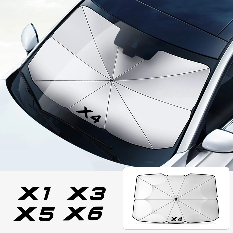 Auto-Frontschild, Sonnenschutz, Sonnenschutz für BMW X1 X2 X3 X4 X5 X6 X7 G01 F10 F15 F49 F30 F85 G05 G08 F25 E84 E83 E71 E70