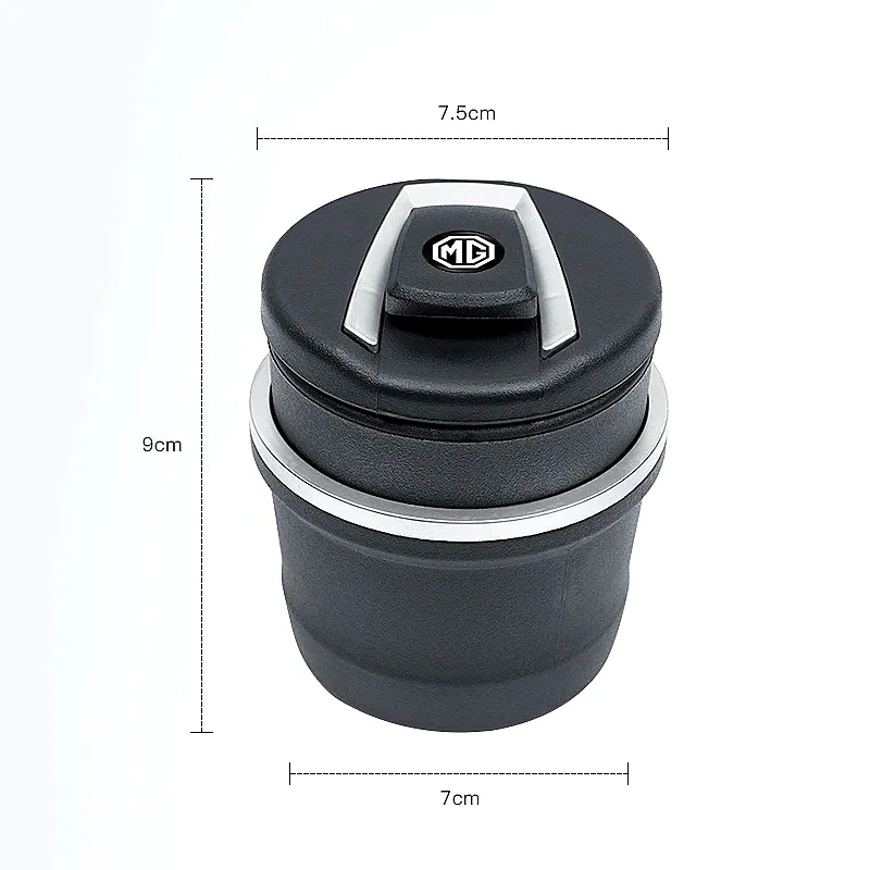 Car Interior LED Ashtray Portable Detachable Flame Retardant For MG ZS HS MG5 MG6 Mulan, Vehicle Cigarette Ash Holder Auto Acces