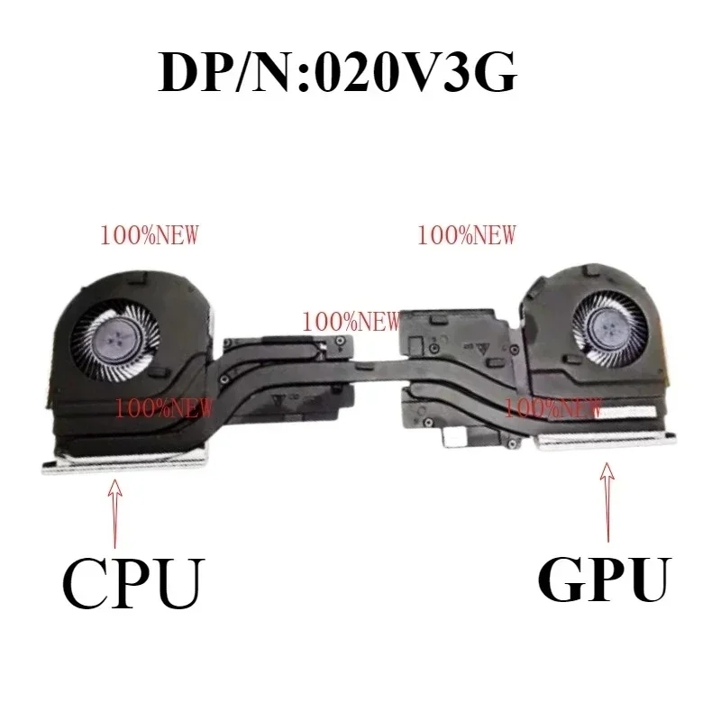 L 020V3G Original For DELL Precision 7760 CPU GPU Cooling Fan Cooler Fan Heatsink T Series Graphics Card Radiator High Quality