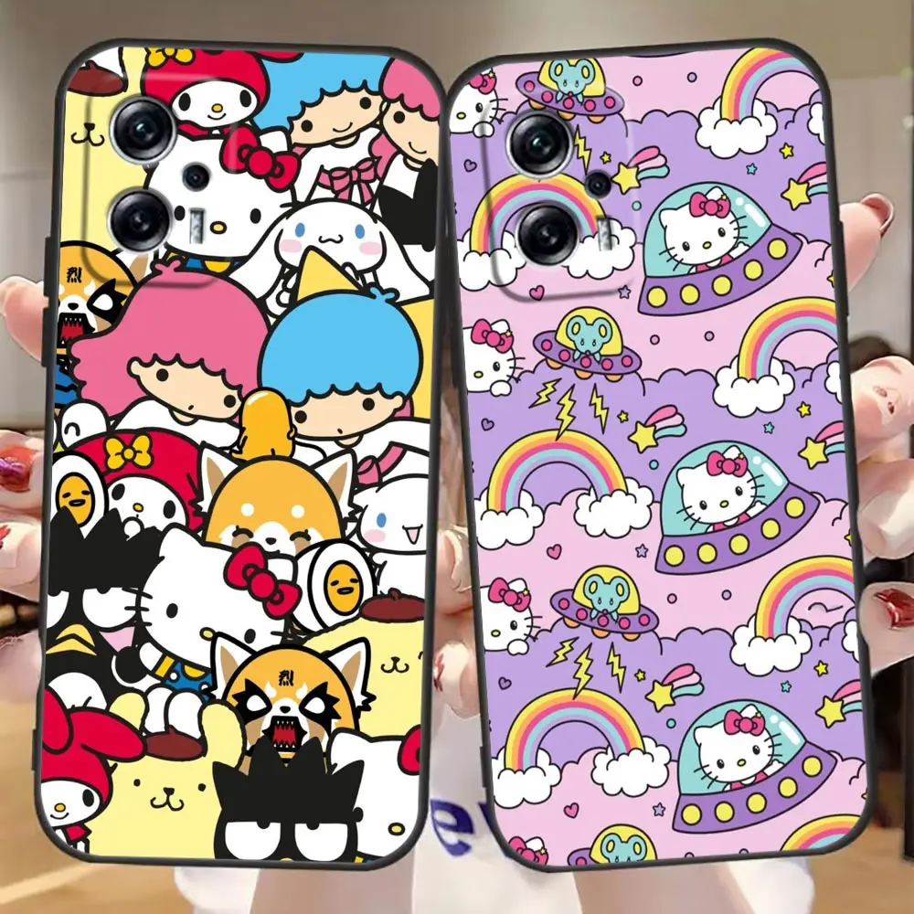 Case For Redmi K60 K50 K40 Gaming K30 K20 12C 10 10C 9T 9C 9A 9 8A 8 7A 7 Pro Plus 5G Funda Shell Anime Cute H-Hello K-Kitty Cat