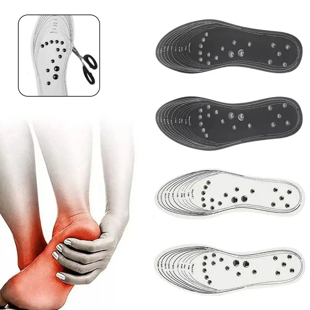 18 Magnets Magnetic Acupressure Massage Insoles Foot Therapy Reflexology Pain Relief Insoles For Women And Men Shoe F6e8