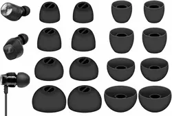 8 Pcs For Sennheiser CX Plus/Momentum 2/CX 300S Ear Tips, XS/S/M/L 4 Size Replacement Soft Flexible Silicone Eartips Earbuds