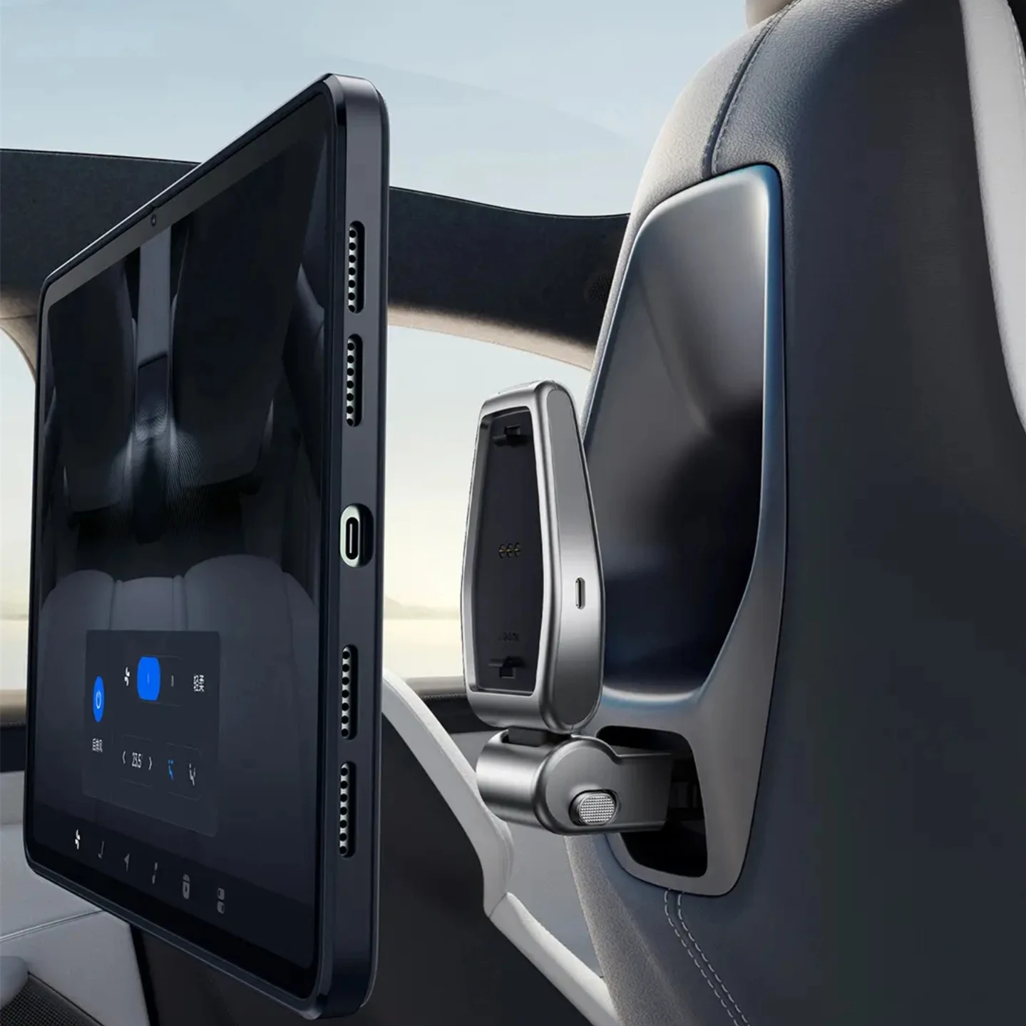 Car Rear Seat Pad Tablet Holder Pad Expand Stand Hub for Xiaomi SU7 YU7 GT Skynomad N70 N90 Expansion Dock Pad Bracket
