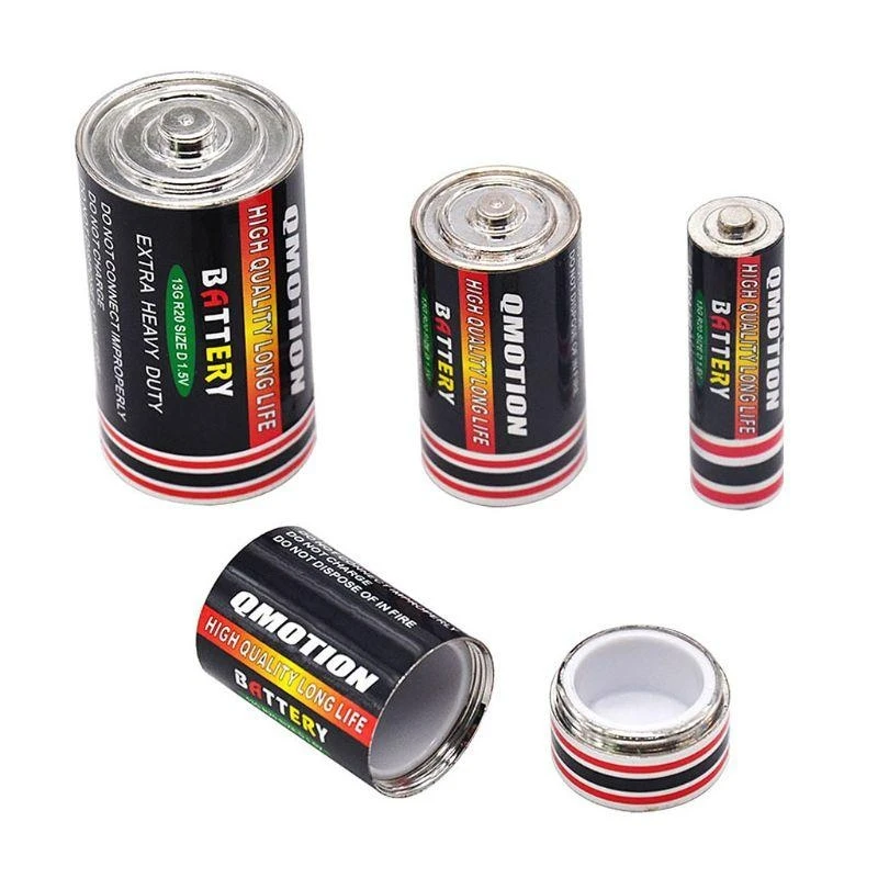 Safe Battery Box Real Battery Secret Stash Box Hollow Battery Can Box Security Valuables