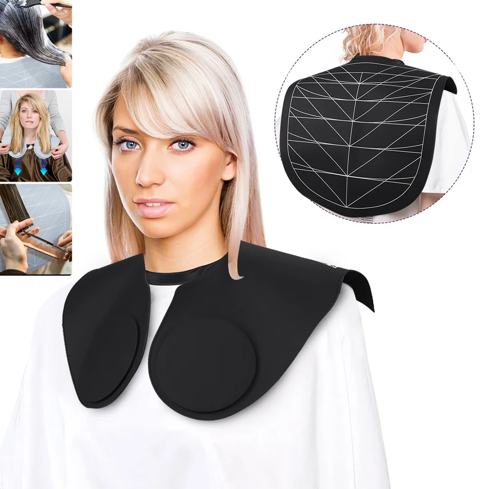 

Silicone Hair Dye Collar with Guidelines Rubber Neck Wrap Neck Guard Weighted Salon Hairdressing Hair Cutting Pad for Salon Home