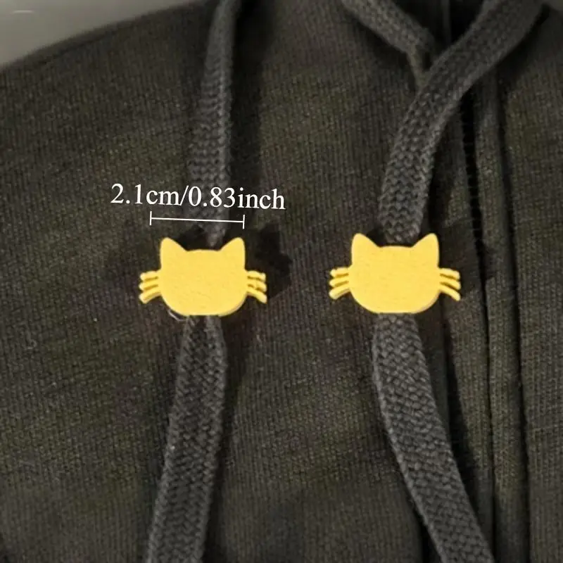 2pcs 3D Cartoon Drawstring Stoppers, Sweatshirt Drawstring Stopper Beads, Tail Cord Ends, Suitable For Hoodies And Sweatpant