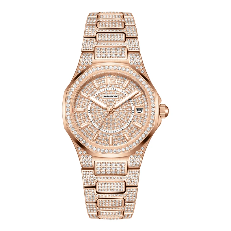 

HANBORO Модные и элегантные женские кварцевые часы Брендовые женские часы Маленькие и роскошные часы