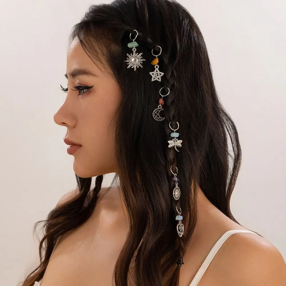 

Ethnic Style Braided Hair Ring Pearl Alloy Tassel Hair Band Korean Style Headwear Women Headband Weave Hair Accessories