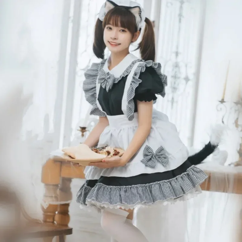

Sexy Anime Kawaii Maid Lolita Cosplay Cartoon Soft Sister Dress Bow Princess Dress