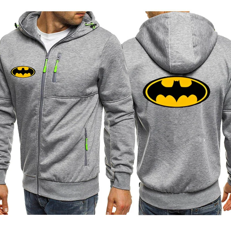 Fun Like Both Teeth And Bats Movie Hoodies Men Retro Harajuku Jacket High Street Zip Up Hoodie Casual Loose Sweatshirt Clothes