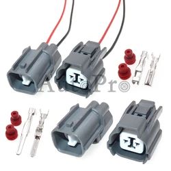 1 Set 2 Hole 6181-0070 6189-0129 AC Assembly Car Speaker Plastic Housing Wire Socket For Honda Auto Horn Wiring Terminal Plug