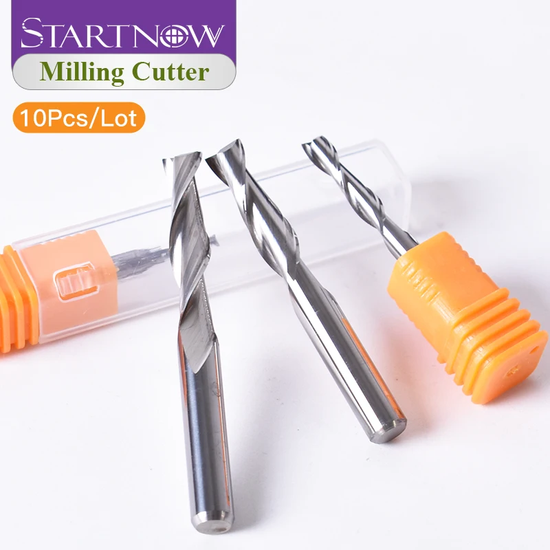 

Startnow спиральная дрель с двойной канавкой, концевая фреза, инструмент с ЧПУ, высокая твердость, карбид, многоцелевой, 10 шт./партия