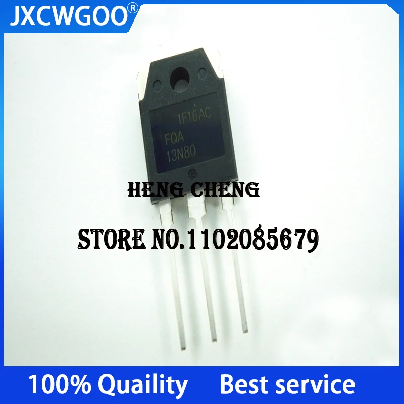 

10PCS 100% New Original FQA13N80 13N80 TO-247 N-channel 800V 12.6A MOSFET