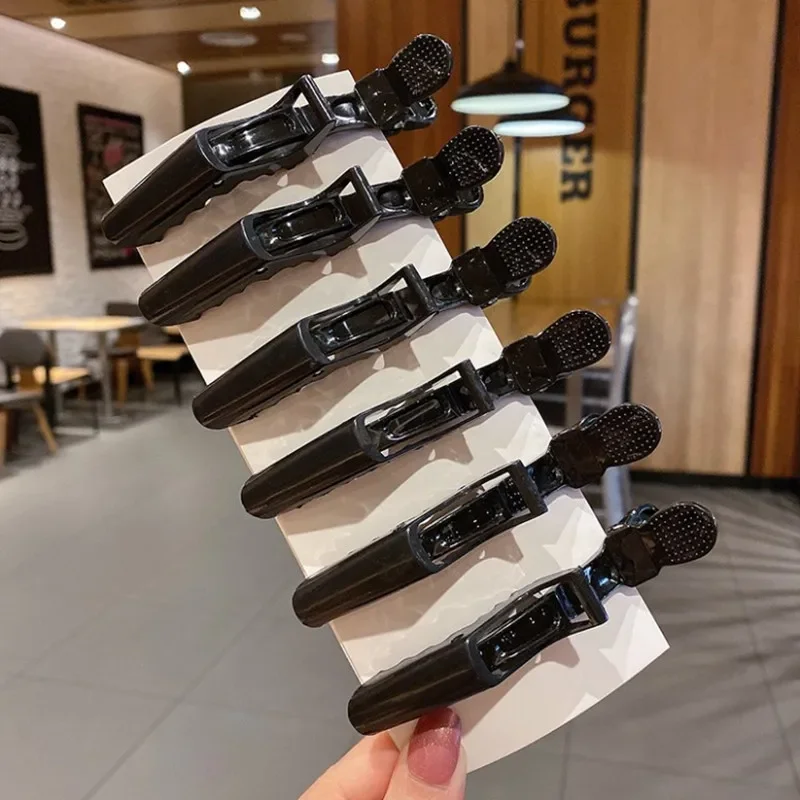 6/8 قطعة مقاطع الشعر التمساح الملونة المشابك تصفيف الشعر المهنية صالون قبضة الشعر التمساح دبابيس الشعر اكسسوارات الحلاق الشعر