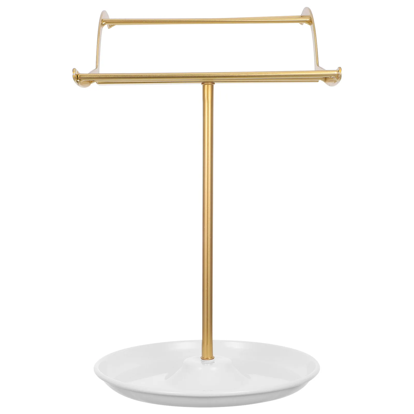 

Sturdy Metal Headband Organizer Stand Dual Side Display Hair Accessories Holder Wide Tray Hair Pin Container for Girls Bedroom
