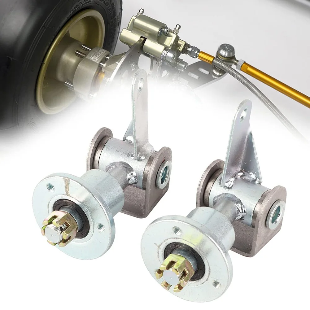 

17mm 3 Stud Front Wheel Hub Bearing Flange Steering Knuckle Spindle Wheel Hub Steering Shaft For 5in Tire Quad Bike ATV Go Kart