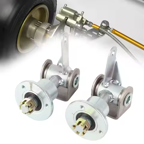 17mm 3 Stud Front Wheel Hub Bearing Flange Steering Knuckle Spindle Wheel Hub Steering Shaft For 5in Tire Quad Bike ATV Go Kart