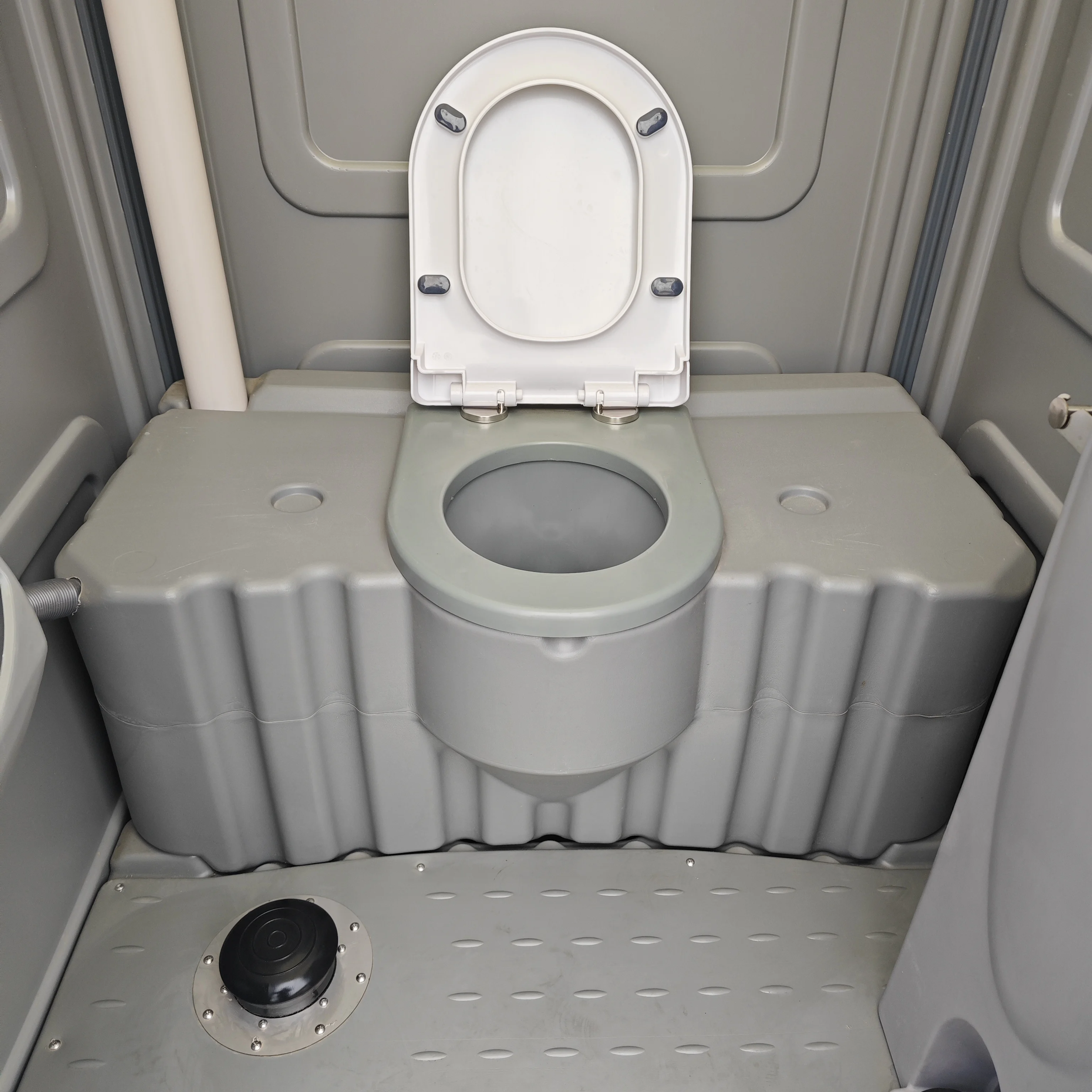Self-Contained Portable Toilet with Sink for Construction Site Outdoor Camping Easy to Clean Assemble