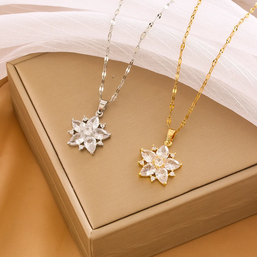 Новейшее роскошное банкетное свадебное ожерелье с подсолнухом для женщин в 2025 году.