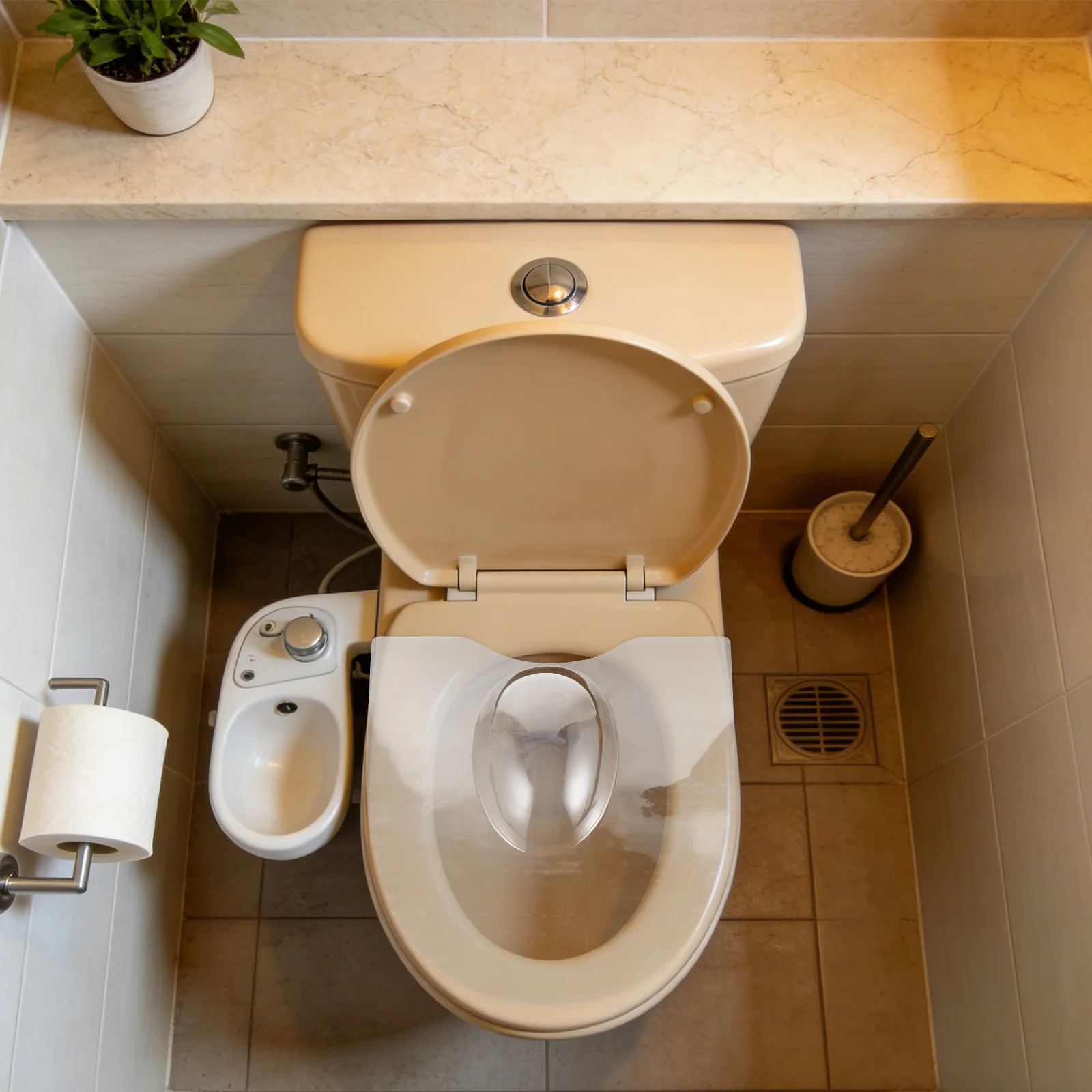 

Smart Toilet Splash Guard Universal Pee Deflector For Adults Toilet Seat Attachment For Potty Training, Restroom Hygiene