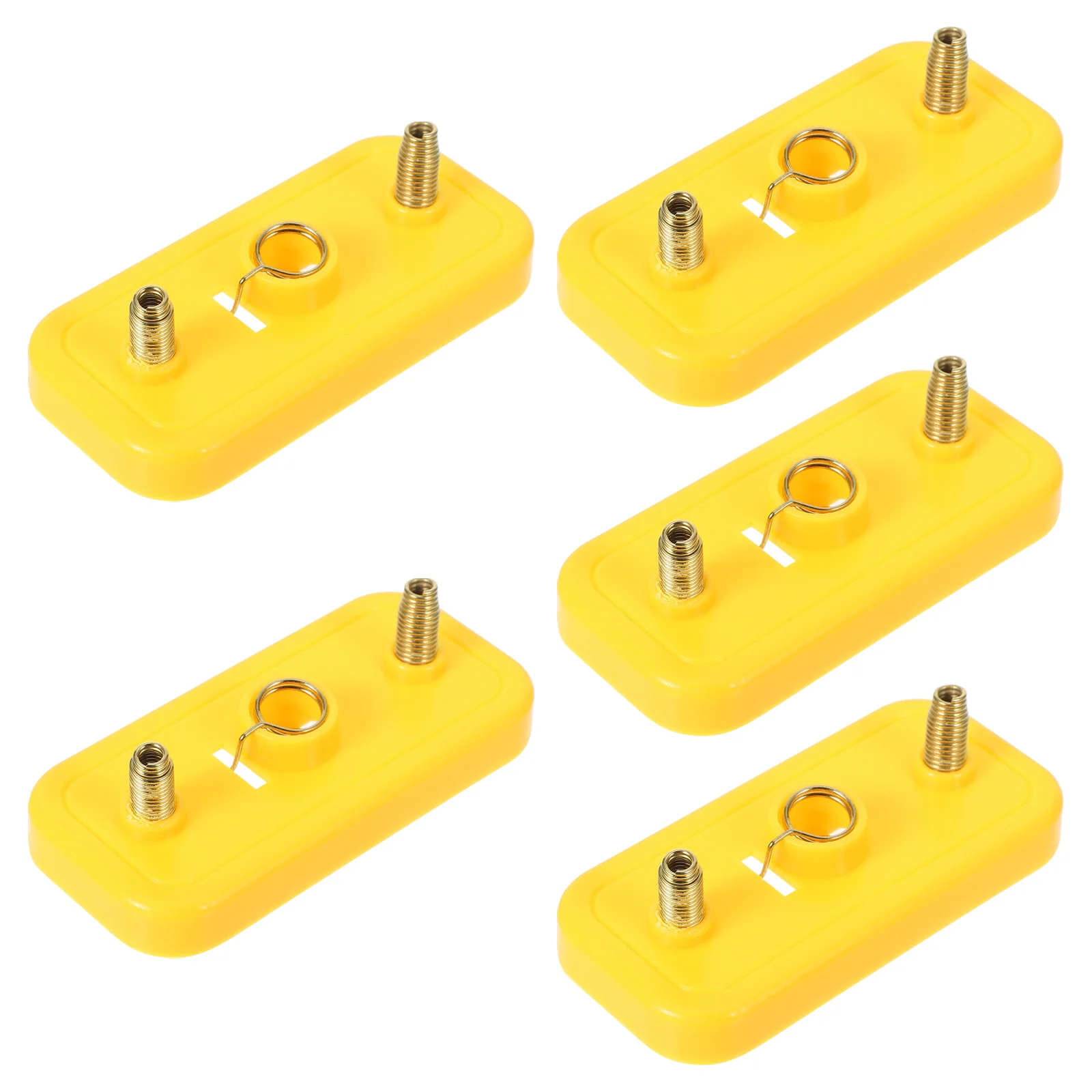 

5 Pcs Small Lamp Holder Experimental Equipment Electricity Circuit Board Bulb Educational Tools for Lab Yellow Teaching Student