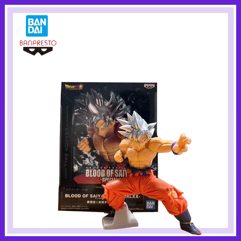 العلامة التجارية الأصلية الجديدة بانداي بانبريستو لعبة دراغون بول سوبر الدم من سايان سون جوكو أنيمي عمل أرقام لعبة مجسمة جمع هدية