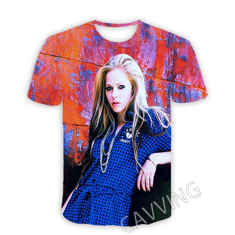 

New Fashion Women/Men's 3D Print Avril Lavigne Casual T-shirts Hip Hop Tshirts Harajuku Styles Tops Clothing T01