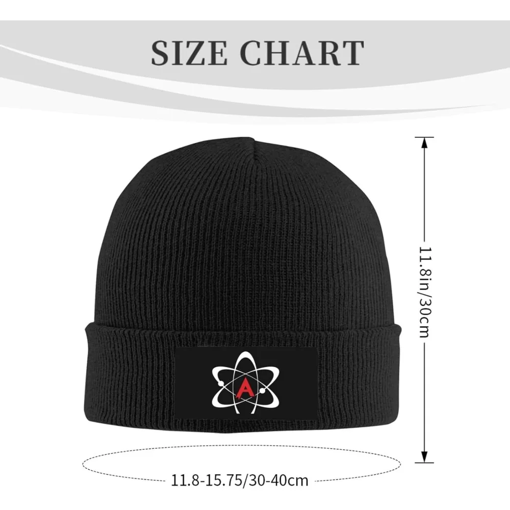 Atheist Symbol Atheism Knit Hat Men Women Slouchy Hat Winter Soft Knitted Hat