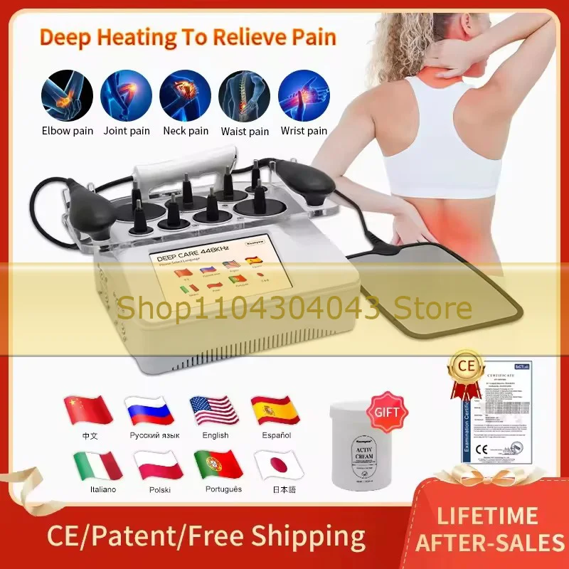 

INDIBA 448k CET RET RF Deep Warm Physical Therapy 12CM Relieve Pain Lose Weight Lifts Firming Skin Slimming Shap 2025