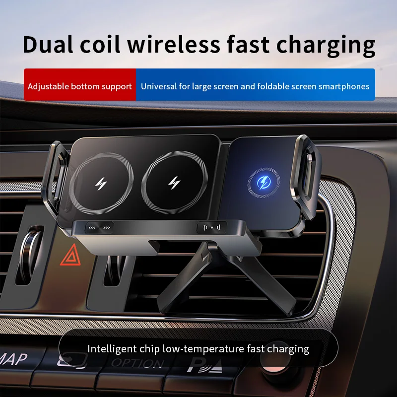 

2025 New High Intelligent Mobile Phone/Pad Holder Magnetic Phone Holder for Car Auto Rotating Phone Holder Wireless Car Charger