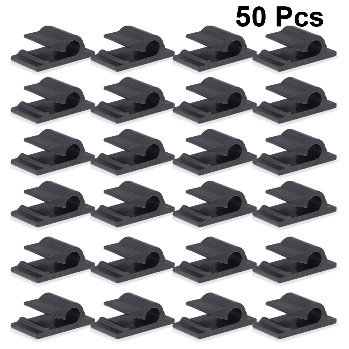 

50Pcs Cable Clips Heavy Duty Self Adhesive Wire Ties Holder for Cord Management Organize Computer Phone Cables with Strong