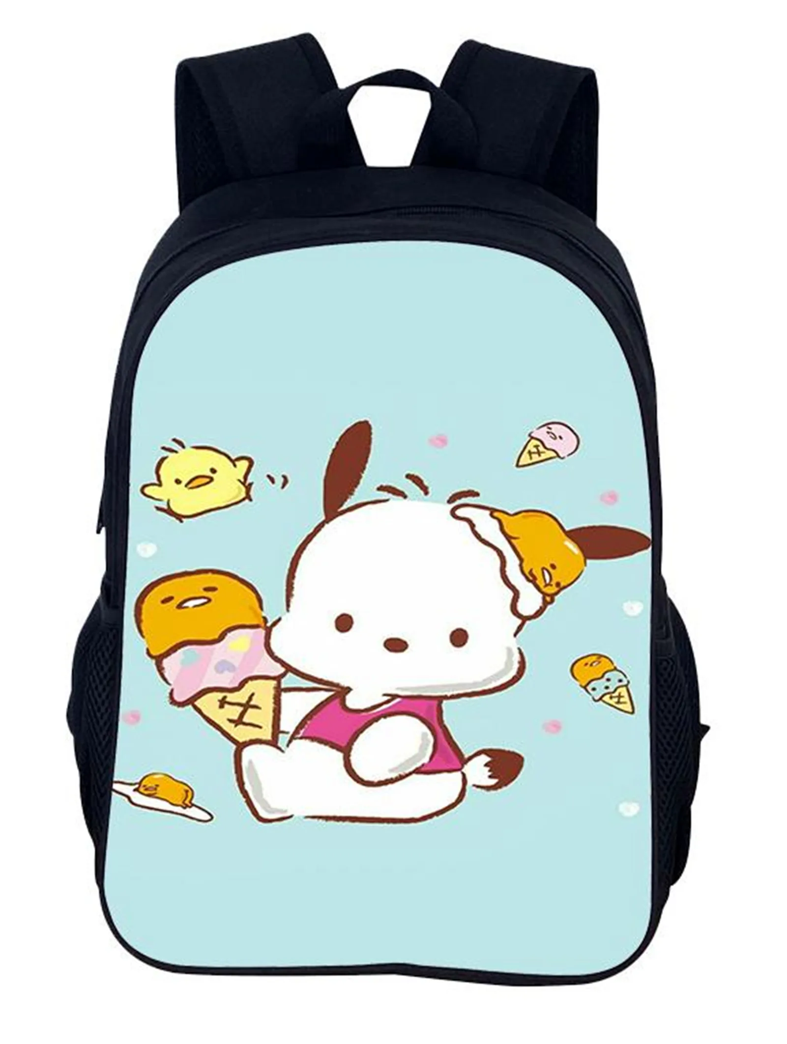 Little Kid Pochacco Canvas Schoolbag Cute Bookbag,Lightweight Backpack Anime Daypack for Student