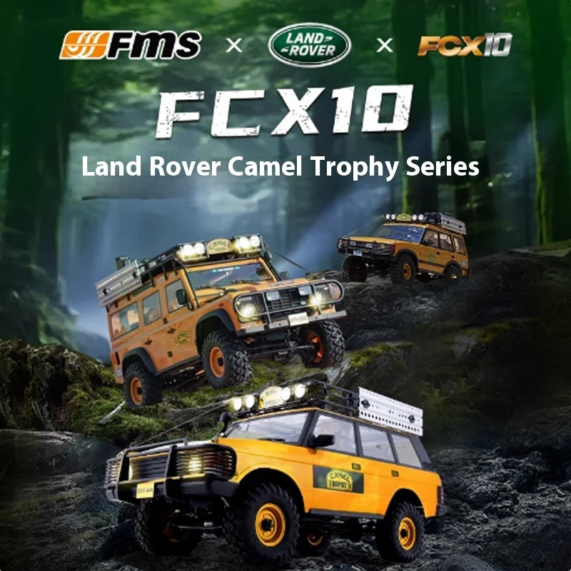 FMS 1/10 카멜 컵 FCX10RC 모델 원격 제어 전기 등반 차량 오프로드 차량 어린이 생일 선물