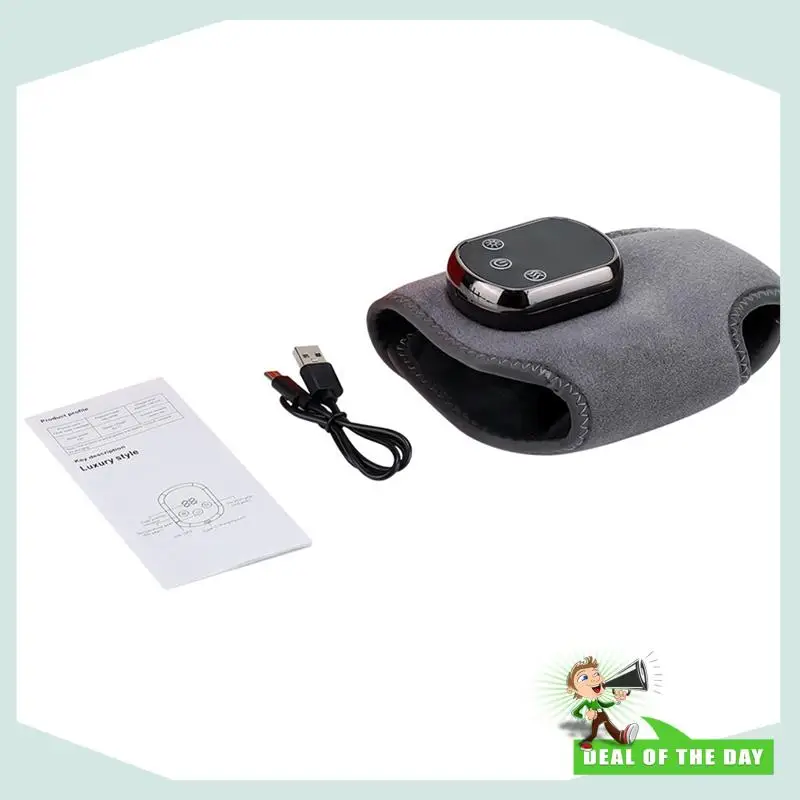 Masażer do kostek bezprzewodowy z funkcją grzania i kompresji, dostawa w 24 godziny, 5 poziomów grzania, 3 tryby wibracji.