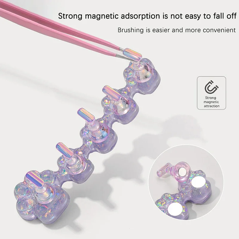 حامل أظافر مخلب القط EOEKKY- Cat ، شاشة عرض من الراتينج ، قبضة مغناطيسية ، أداة مناديل أظافر بشرية ، أداة عرض ،