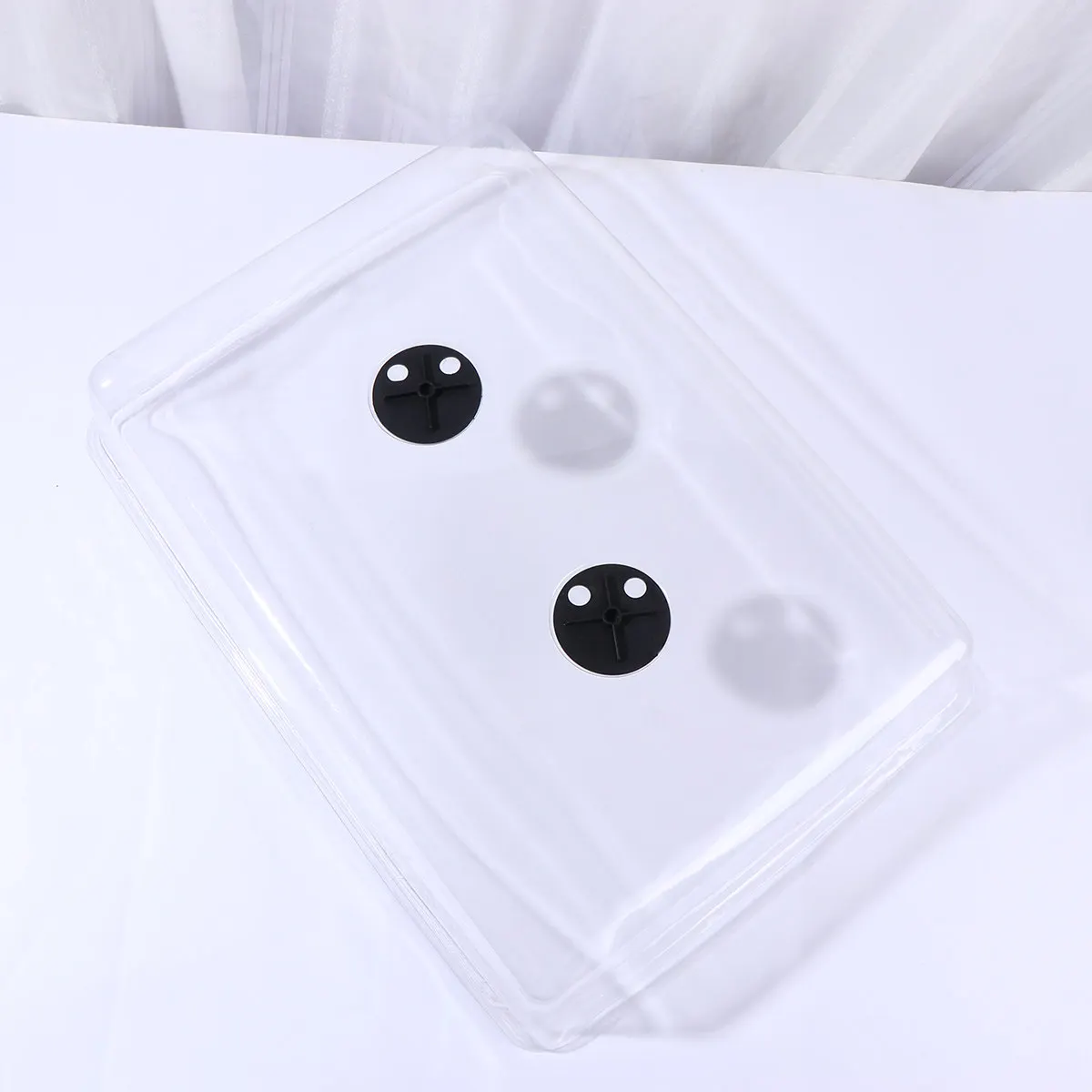 1Pcs Reusable Transparent Plastic Nursery Pots Lid Heat Preservation Vent Design for Gardening Seed Starting