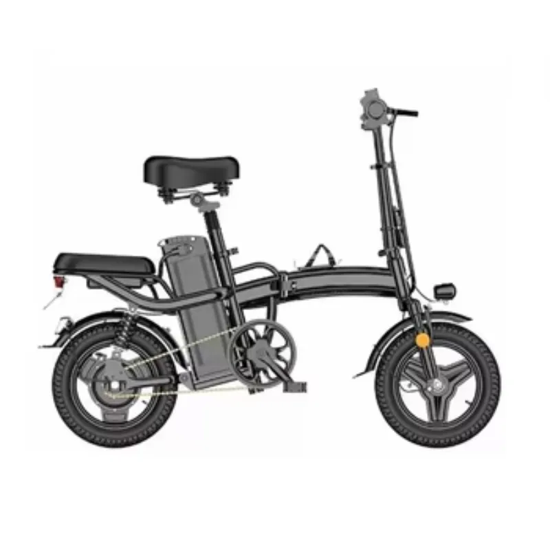 QQA 350W folding electric bicycle with 48V lithium battery, produced in China factory, adult electric bicycle, 3-speed electric