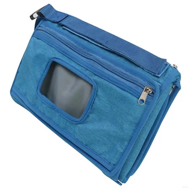 Mateleta portátil impermeable estación cambio bebé R66D con compartimentos almacenamiento cojines desmontables
