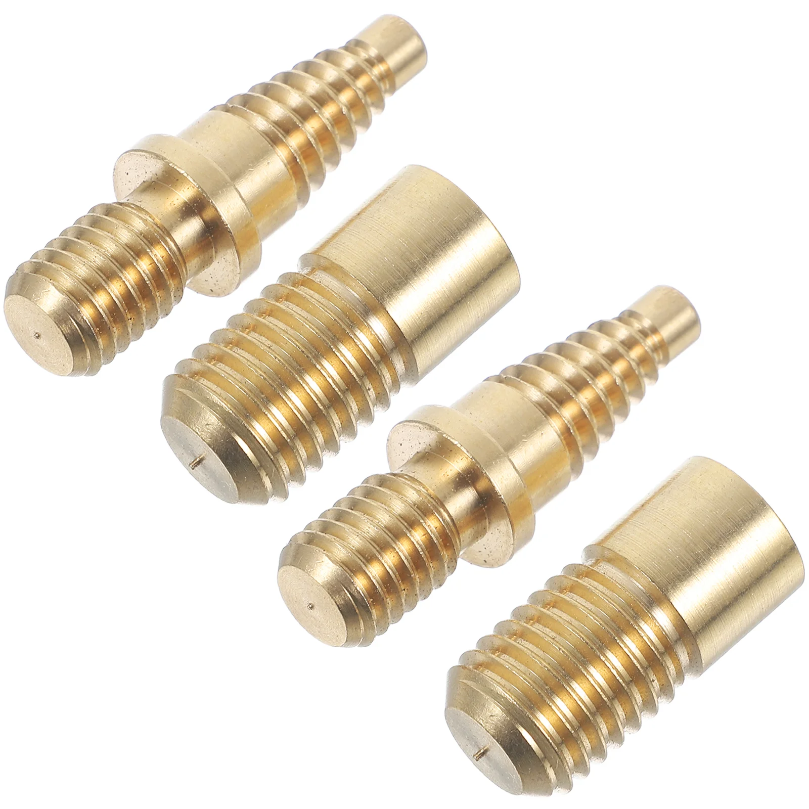 

2 Sets Big Pagoda Billiard Cue Screws Pool Billiards Accessories Copper Joint Parts