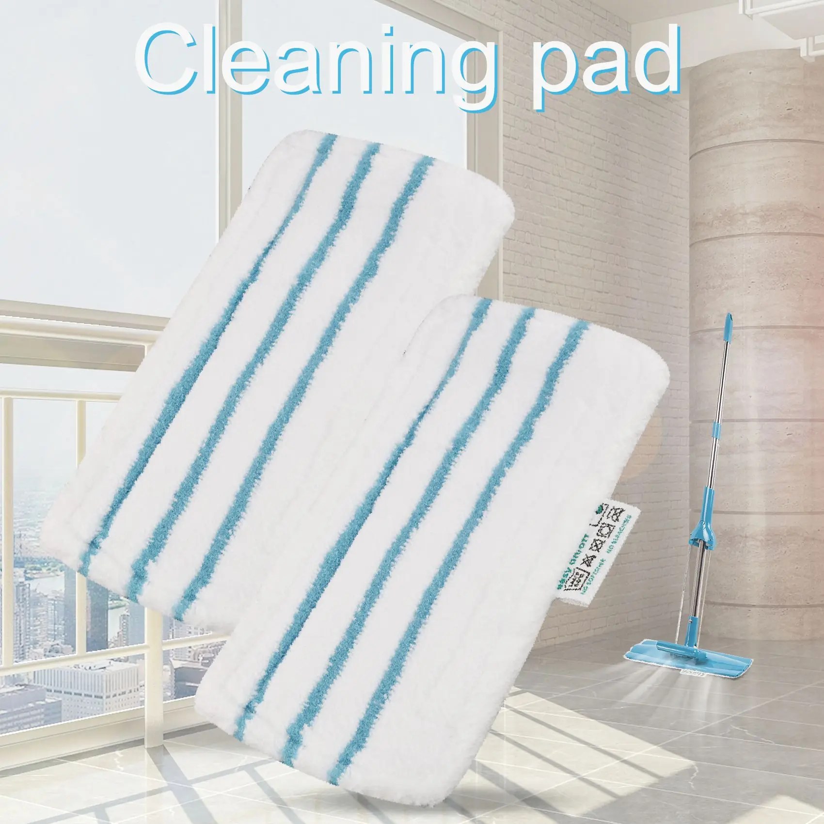 5PCS Mop Pads for Black & Steam Mop FSM1610 FSM1630 Washable and Reusable Replacement Mopping Cloth