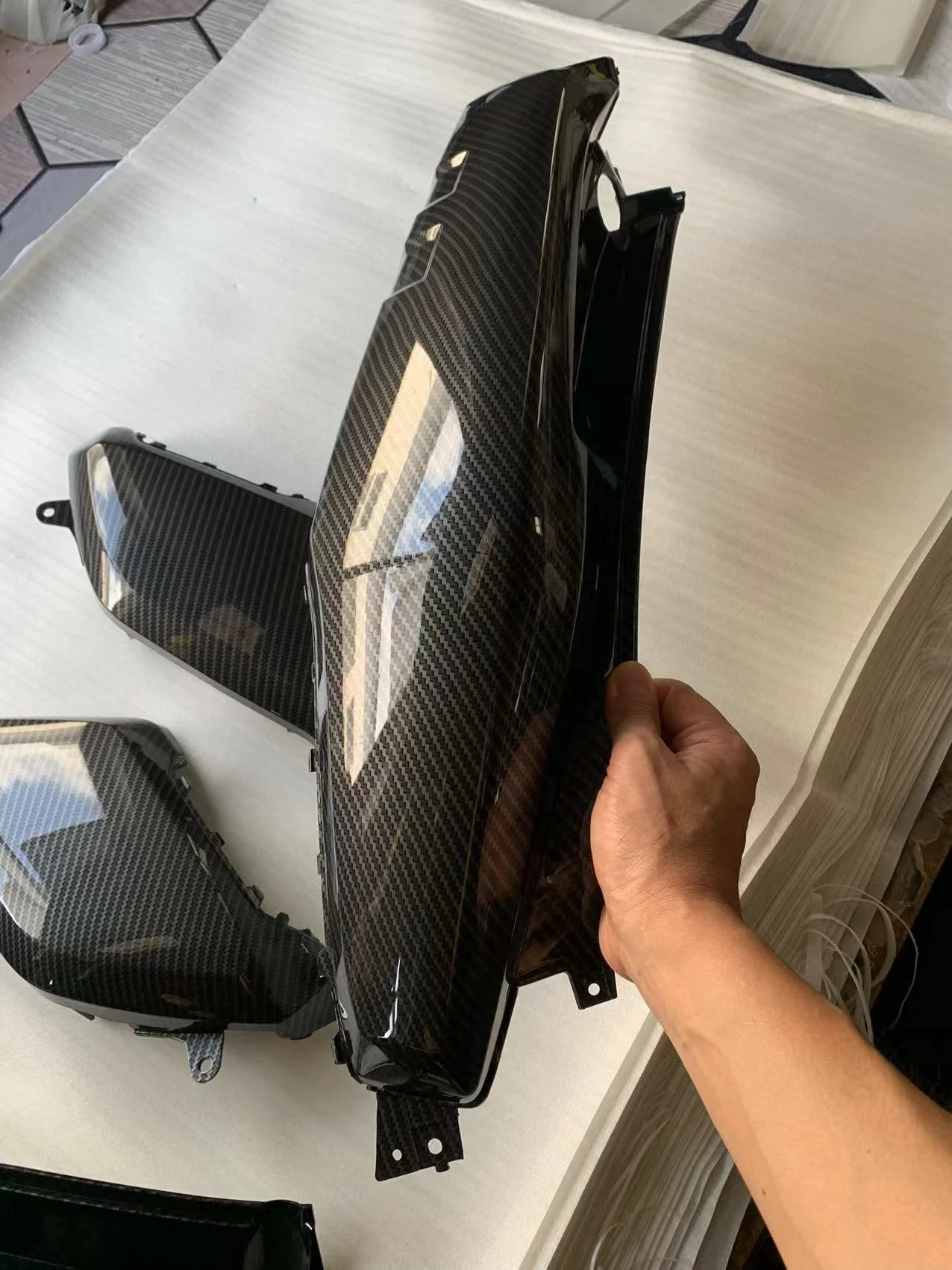 Carbon Fiber Motorcycle Direction Put Cover for Chuma tank 200cc Accessories