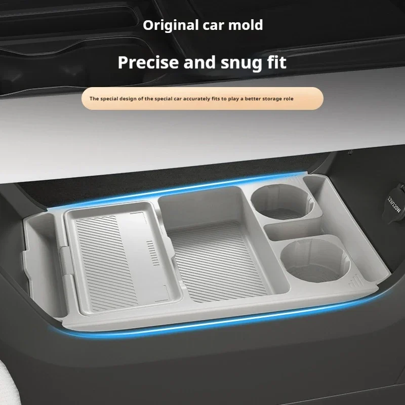 Applicable FOR BZ3X Central Control Lower Storage Box Silicone Storage Box Modification Car Accessories