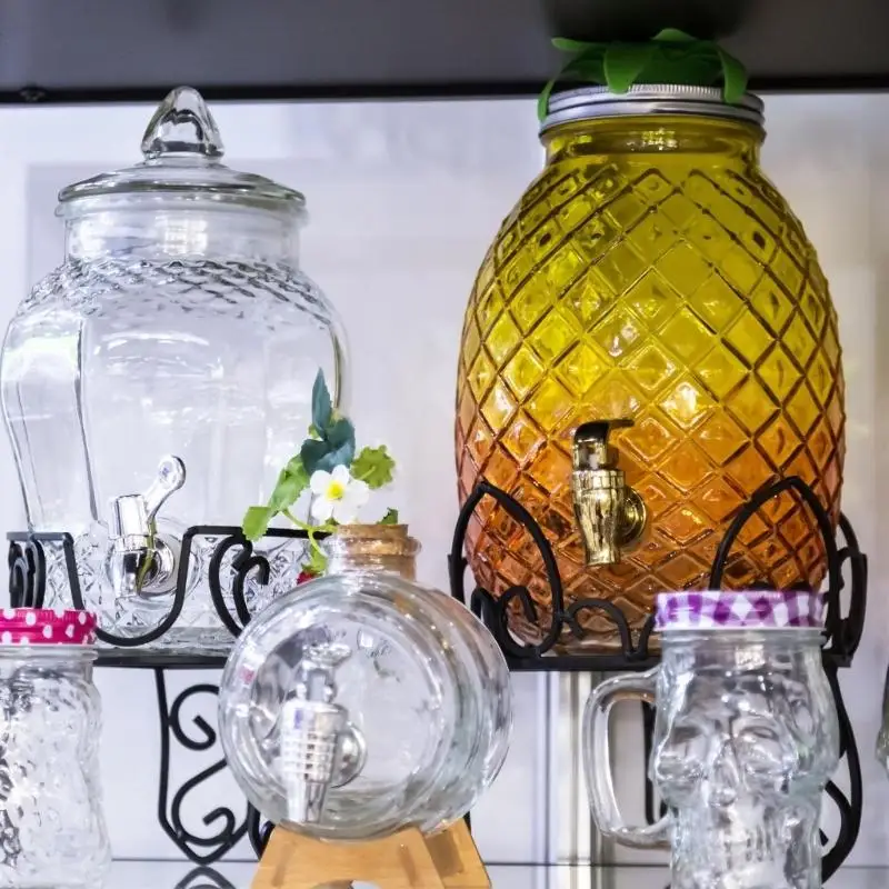 M7DA 2pcs Gold Spigot for Beverages Dispensers Portable Accessory for Event