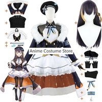 Youtuber Vtuber Petra Gurin Nijisanji En Obsydia Cosplay Costume Wig Anime Frost Penguin Sexy Woman Dress Halloween Suit