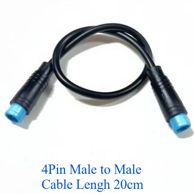 1 stks M8 2 3 4 5 6 Pin Elektrische Fiets Butt Joint Plug Waterdicht voor Ebike Display Kabel Vrouwelijke Mannelijke Optionele Connector 20 CM