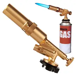 Portable Igniter Flamethrower Burner Adjustable Welding Torch Butanes Gas Blow Torch Head Hand Ignition Outdoor Camping BBQ Tool